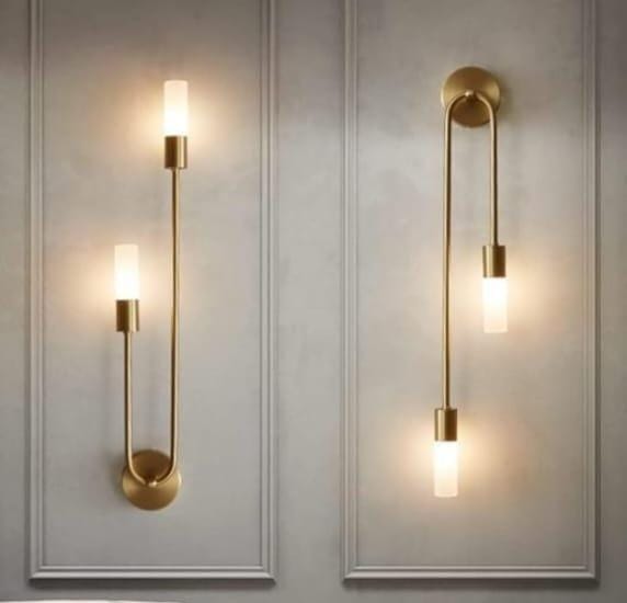Minimalist Golden Wall Sconce Lamp